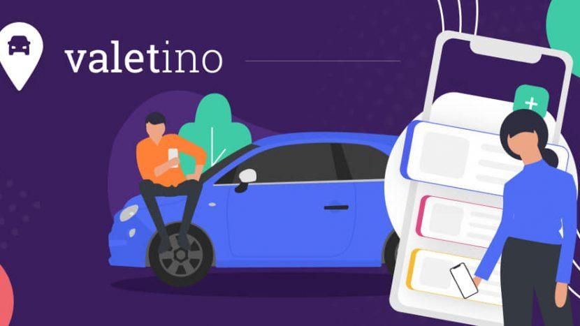 Imagine stilizata cu masina, mobil, utilizator, sigla valetino