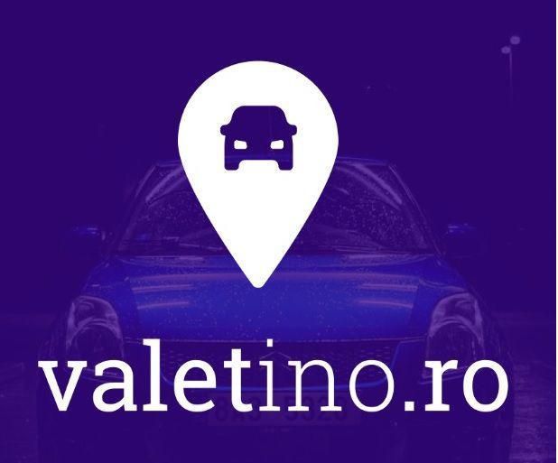 Sigla valetino.ro pe fundal mov