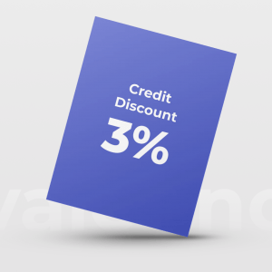 Credit discount 3%