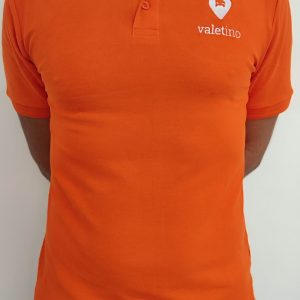 Tricou polo portocaliu